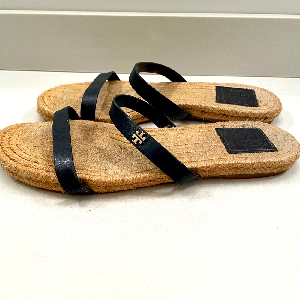 Tory Burch navy sandals